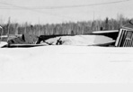 Collapsed CCC Barracks, Camp Siskiwit, March 27, 1939: L.J. Baranowski, [NVIC: 30-186], ISRO Archives.