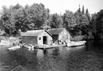 Emil Anderson Fish House and Dock (#305), 1950s: [NVIC: 50-1093], ISRO Archives.