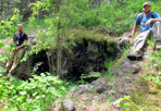 Pre-contact Mining Pit, 2015: Minong Mine, Isle Royale National Park.