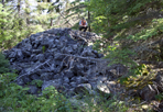 Poor Rock Pile, 2011: Saginaw Mine Location, Isle Royale National Park.