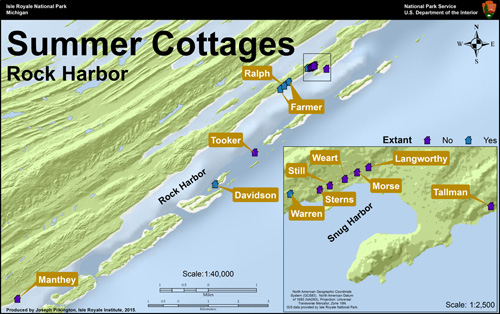 Rock Harbor Summer Cottages, Isle Royale Institute, 2015.