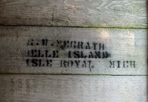 McGeath (MeGrath) Stamp, 2010: Crystal Cove Survey, Isle Royale National Park.