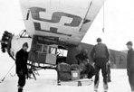 Arrival of Plane with Mail for CCC Boys, Camp Siskiwit, ca. 1938: [NVIC: 30-223], ISRO Archives.