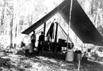 Temporary Field Kitchen, Camp Siskiwit, ca. 1938: [NVIC: 30-236], ISRO Archives.