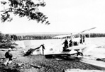 U.S. Navy Amphibian Plane on Shore Used to Combat Fire, Siskiwit Bay, 1936: [NVIC: 30-024], ISRO Archives.