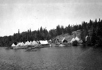CCC Camp During Fire Near Chippewa Harbor, 1935: Wolbrink Collection [Sheet 38, Photo D], ISRO Archives.