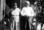 John Linklater and wife Tchi-ki-wis (Helen) at Birch Island Residence, 1900s: [NVIC: 00-004], ISRO Archives.
