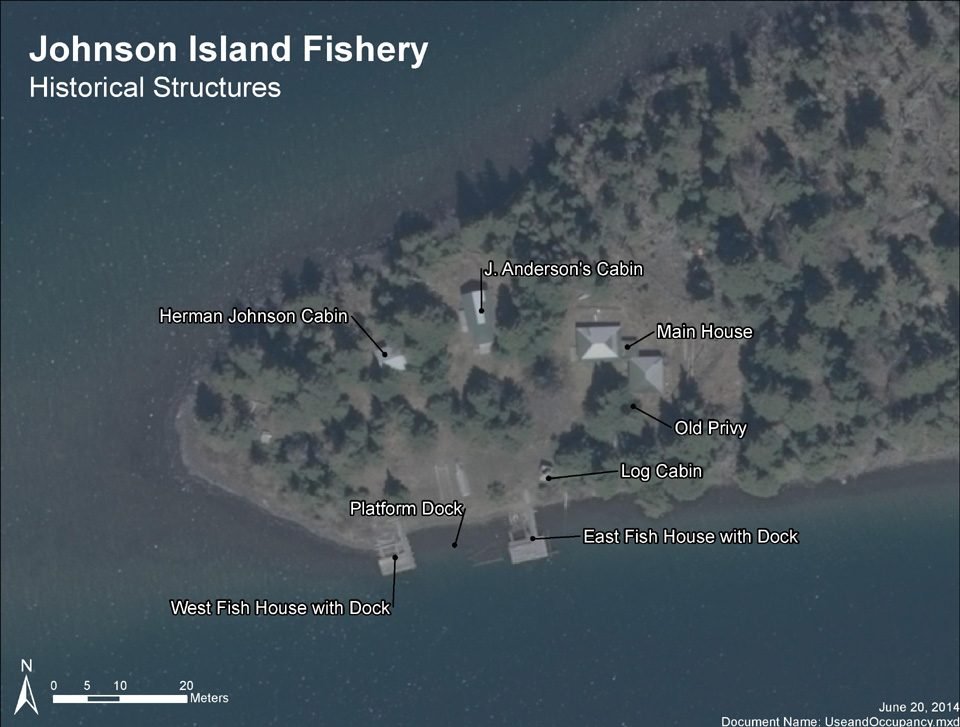 Johnson Island Fishery Site Map