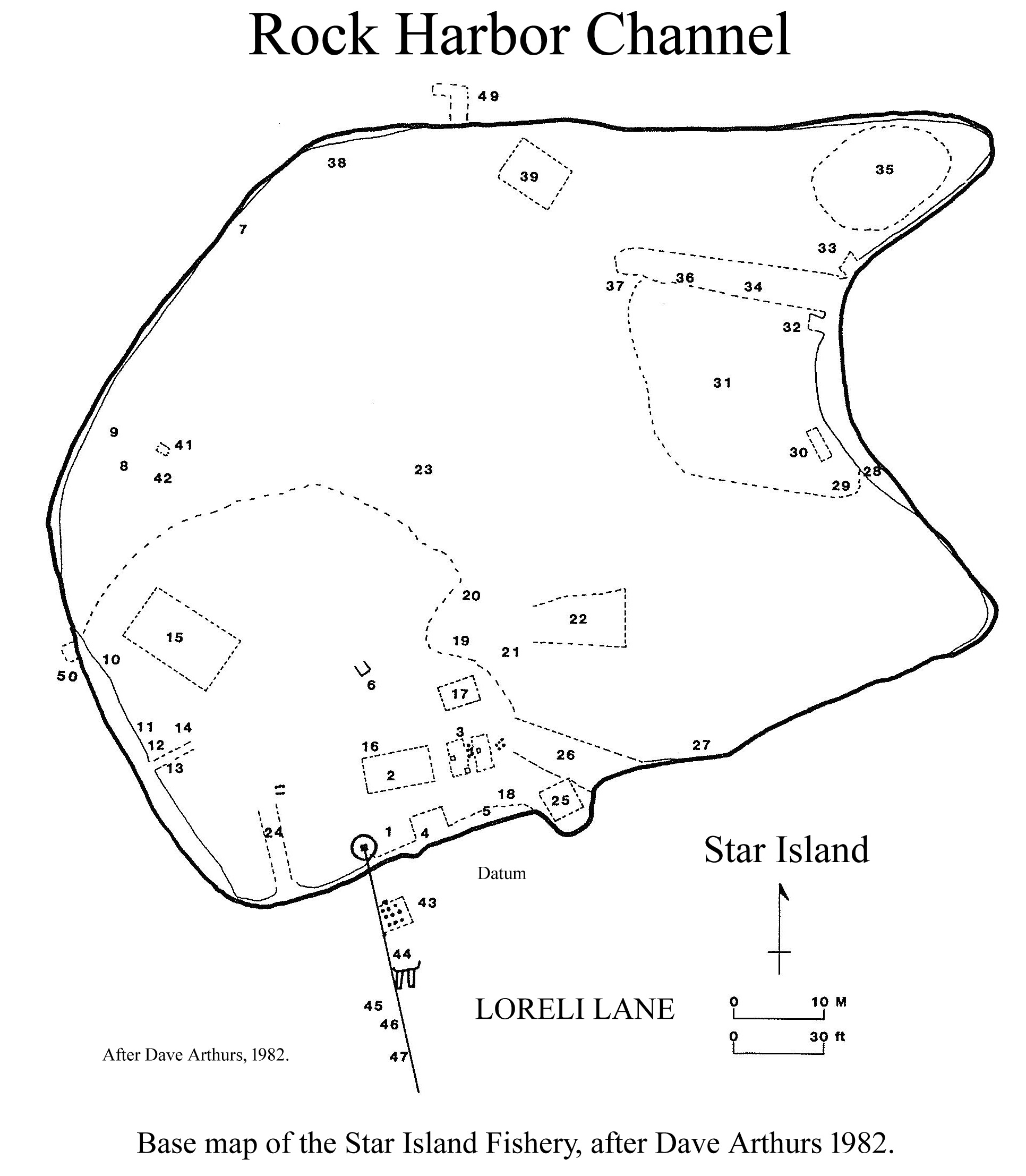 Star Island Site Map