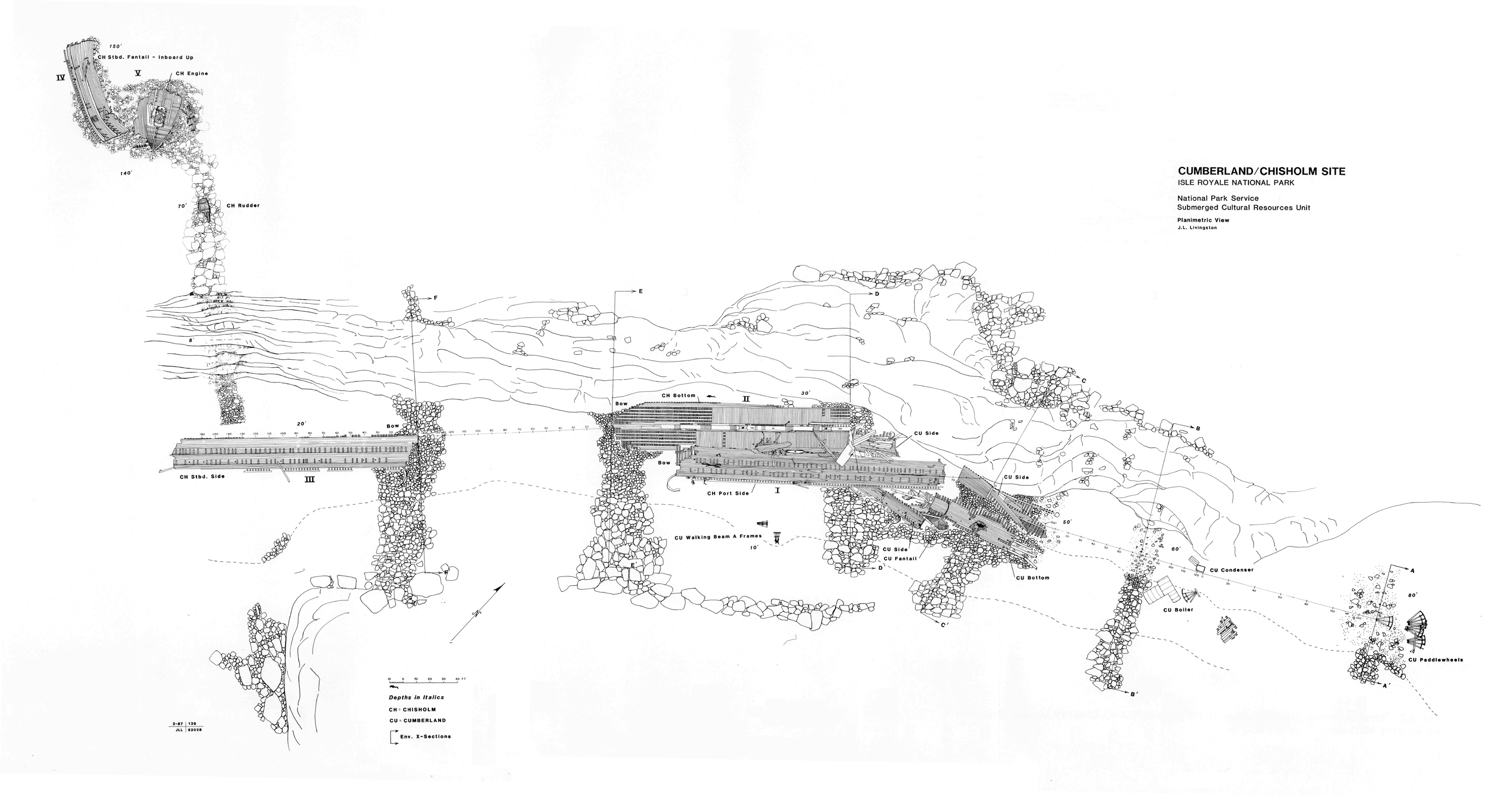 SS Cumberland/Chisholm Site Map